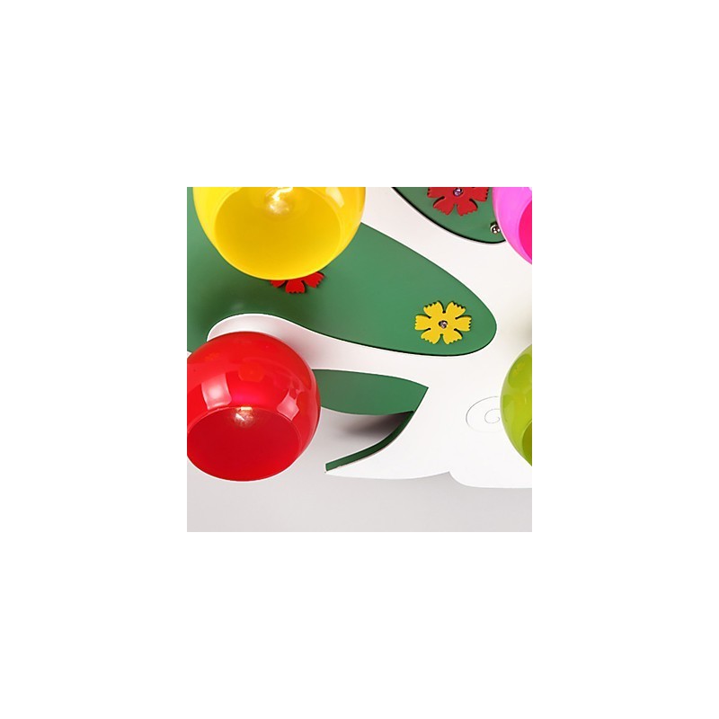 Modern Contemporary Wood Bamboo Flush Mount