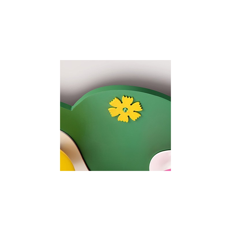 Modern Contemporary Wood Bamboo Flush Mount