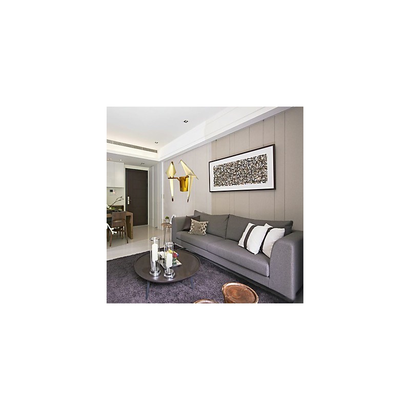 Integrated Simple Traditional Classic Country Gold Feature for Mini Style Ambient Light