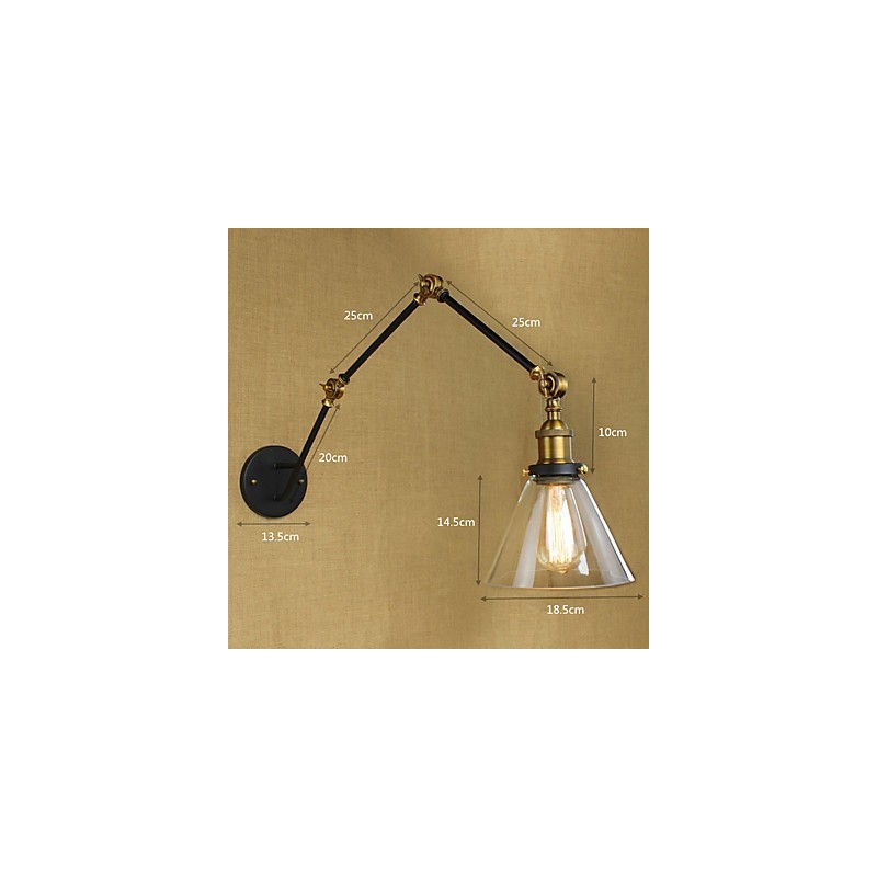 Simple Vintage Country Retro Painting Feature for Swing Arm Eye Protection Ambient Light