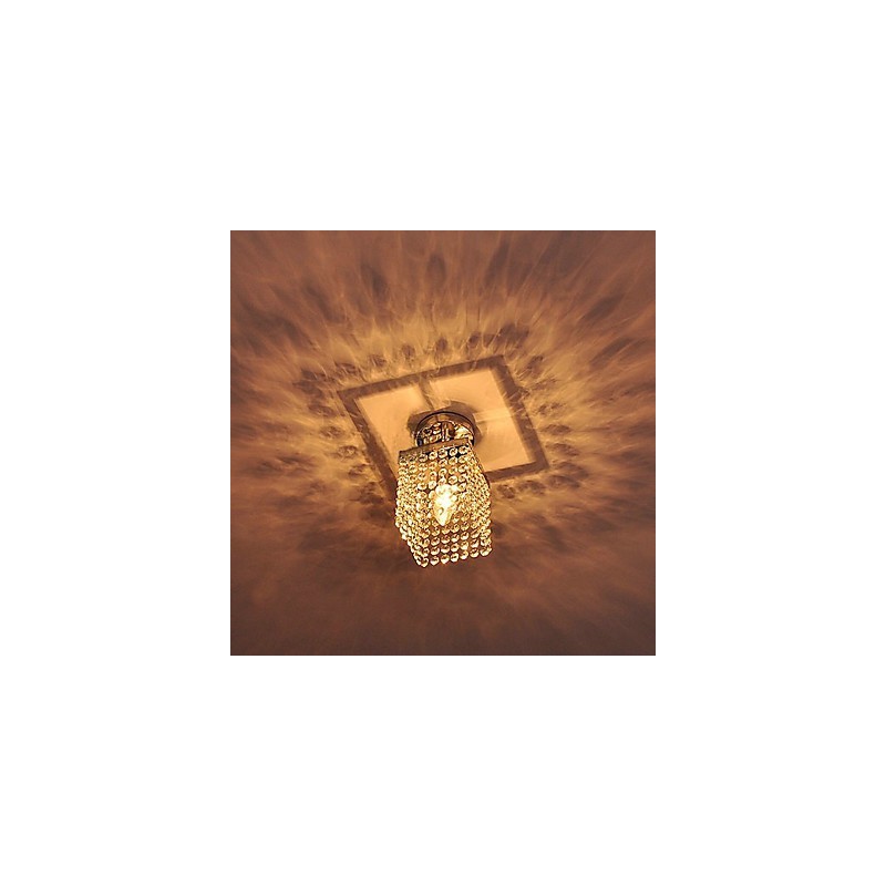 Modern Contemporary Crystal Mini Style Painting Flush Mount