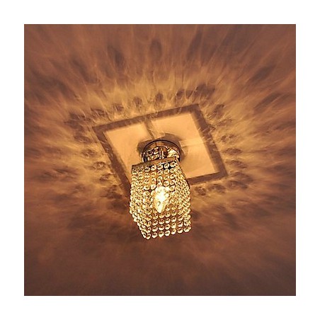 Modern Contemporary Crystal Mini Style Painting Flush Mount