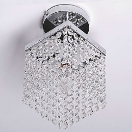 Modern Contemporary Crystal Mini Style Painting Flush Mount