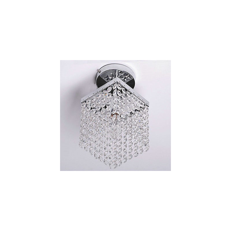 Modern Contemporary Crystal Mini Style Painting Flush Mount