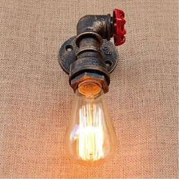 Nostalgia Simple Water Pipe Decorative Small Wall Lamp Wall Light