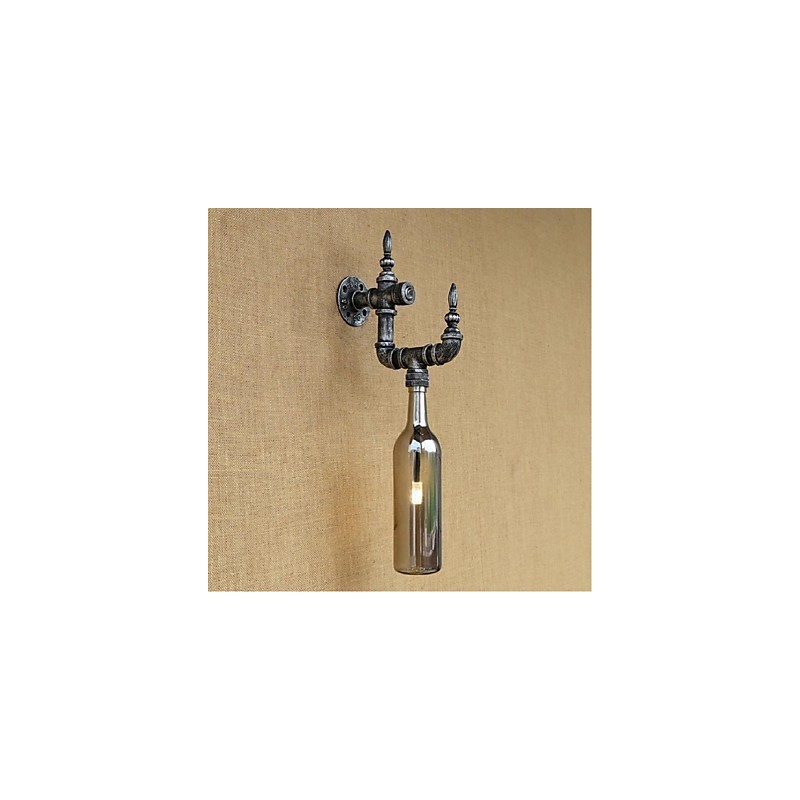 Retro Nostalgia With Switch Cafe Bar Restaurant Aisle Water Pipe Bottle Wall Lamp