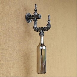Retro Nostalgia With Switch Cafe Bar Restaurant Aisle Water Pipe Bottle Wall Lamp