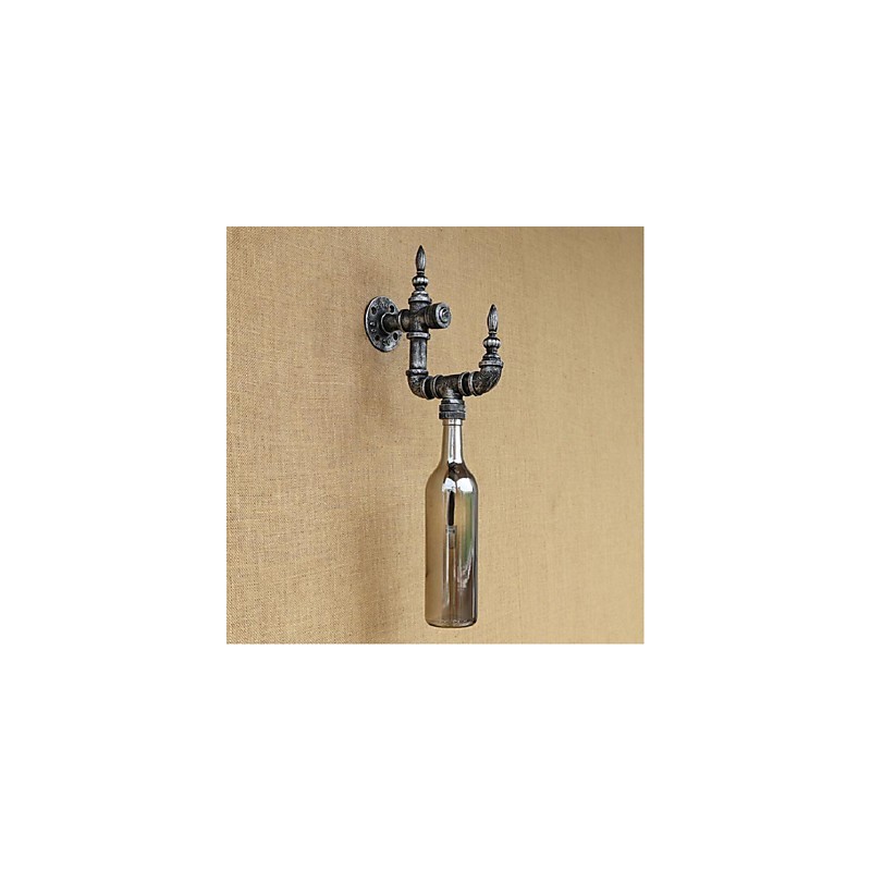 Retro Nostalgia With Switch Cafe Bar Restaurant Aisle Water Pipe Bottle Wall Lamp