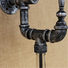 Retro Nostalgia With Switch Cafe Bar Restaurant Aisle Water Pipe Bottle Wall Lamp