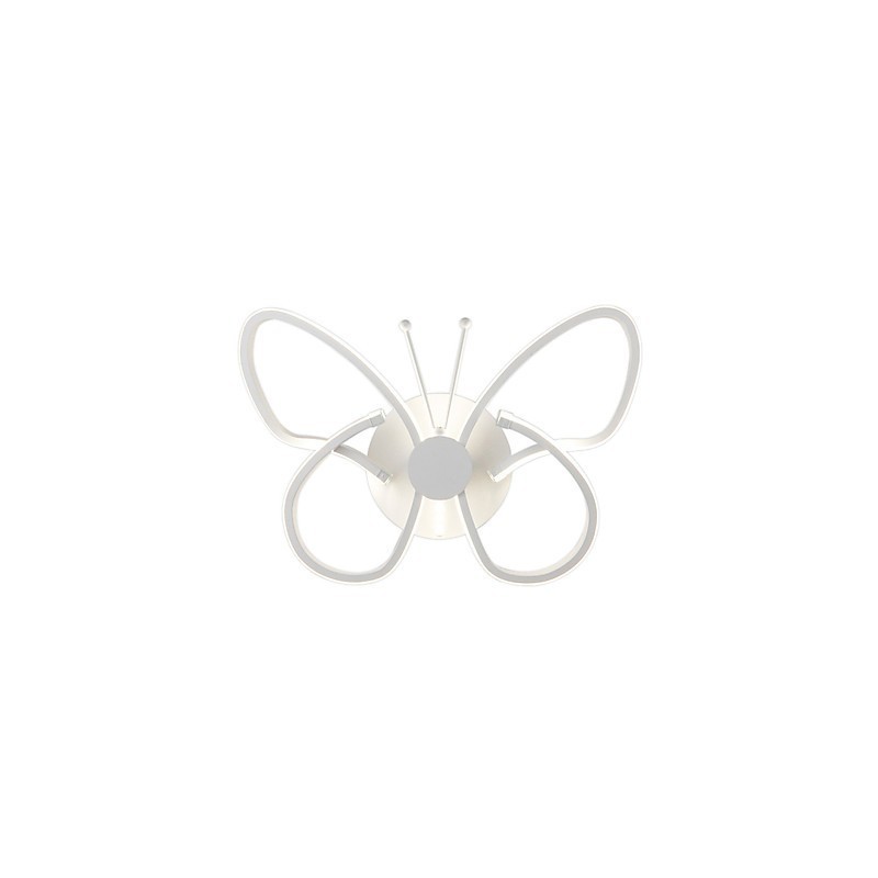 Modern Wall Lights Butterfly Shape Creative Metal Acrylic Living Room Hallway Bedroom Hotel rooms Bedside Lamp