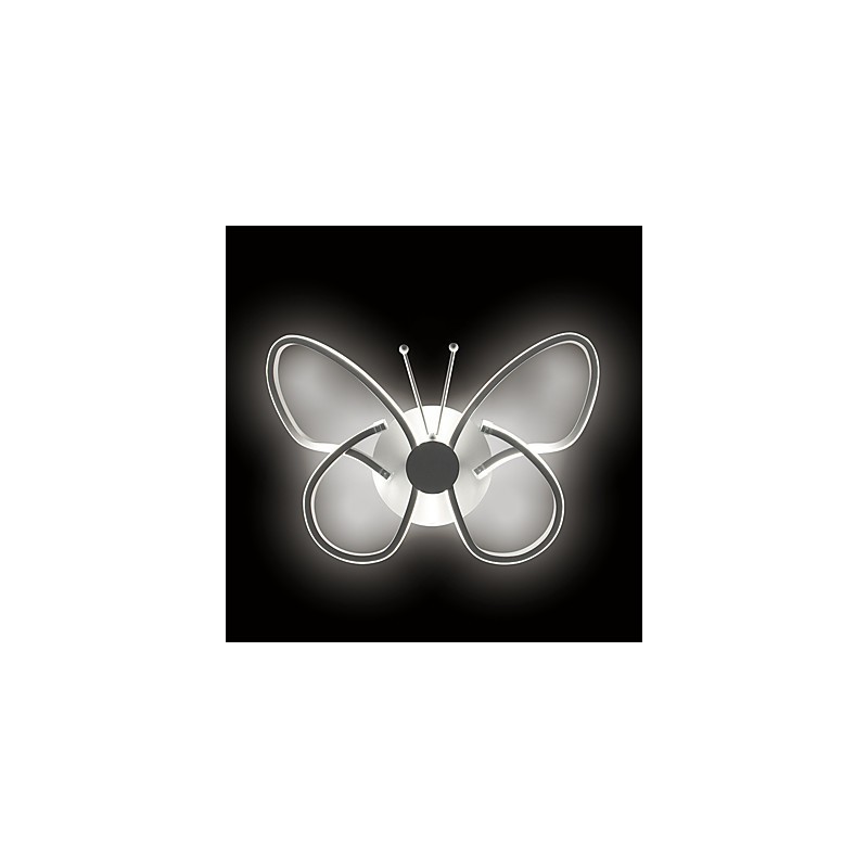 Modern Wall Lights Butterfly Shape Creative Metal Acrylic Living Room Hallway Bedroom Hotel rooms Bedside Lamp