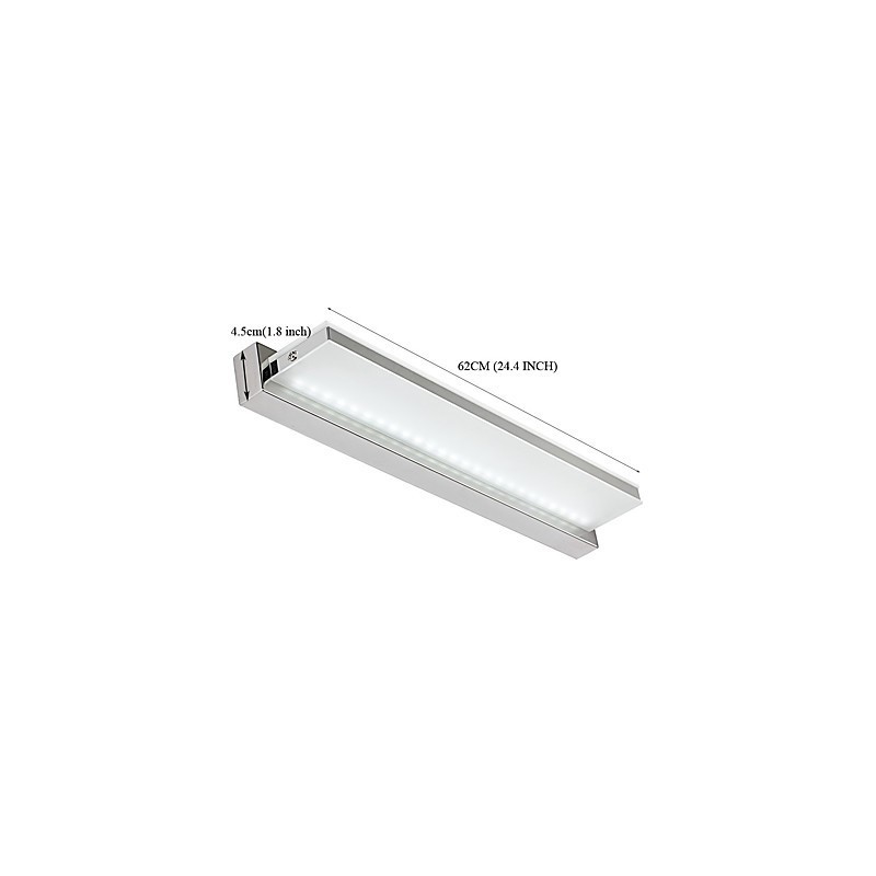 Integrated Modern Contemporary Electroplated Feature for Ambient Light Bathroom Lighting Wall Light