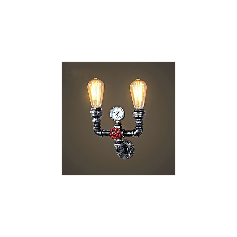 2 Heads Vintage Industrial Metal Wall Lights Restaurant Cafe Bar Decoration lighting