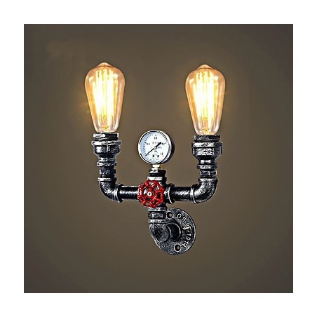 2 Heads Vintage Industrial Metal Wall Lights Restaurant Cafe Bar Decoration lighting