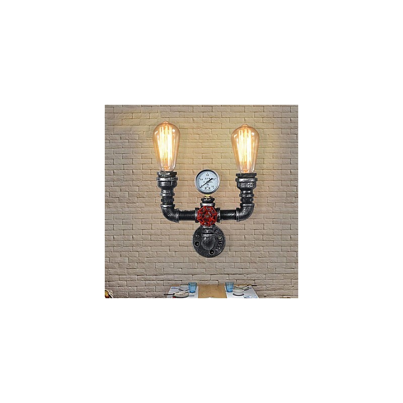 2 Heads Vintage Industrial Metal Wall Lights Restaurant Cafe Bar Decoration lighting