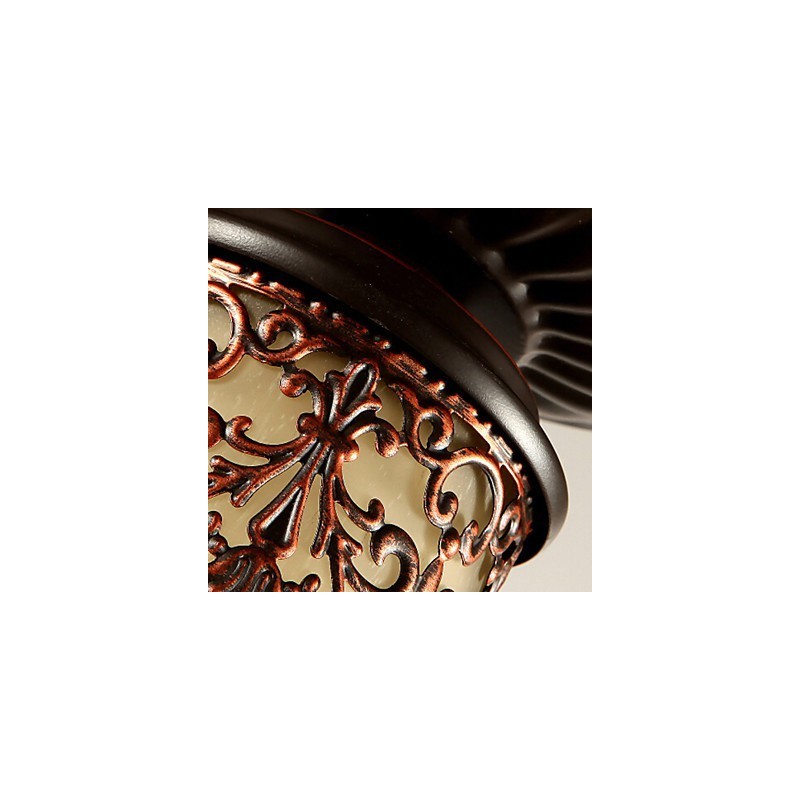 Vintage Country Island Painting Metal Flush Mount