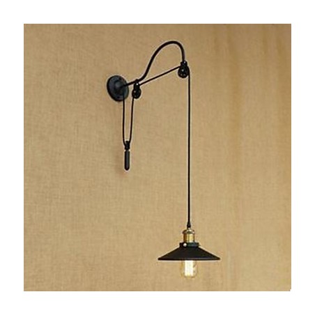 Lifting Dining Room Wall Lamp With Adjustable Thread Length Of Retro Creative Character Bedroom Wall Lamp Iron