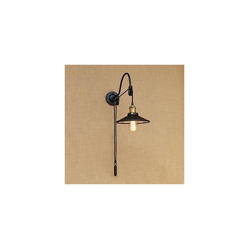 Lifting Dining Room Wall Lamp With Adjustable Thread Length Of Retro Creative Character Bedroom Wall Lamp Iron