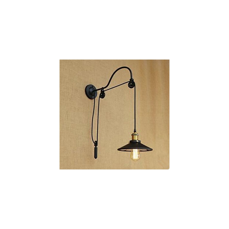 Lifting Dining Room Wall Lamp With Adjustable Thread Length Of Retro Creative Character Bedroom Wall Lamp Iron