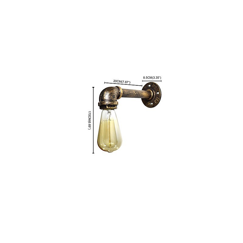 Rustic Lodge Traditional Classic Antique Brass Feature for Ambient Light Wall Sconces Wall Light