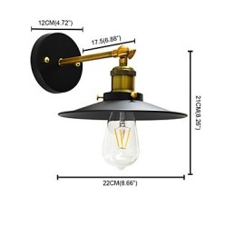 Paint Single Wall Iron Wall Lamp Dumb Black Lightsaber Lamp On Wall