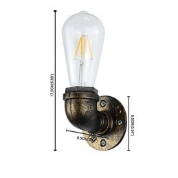 Rustic Lodge Traditional Classic Antique Brass Feature for Ambient Light Wall Sconces Wall Light