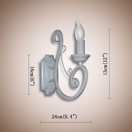 Candle Lamp Bedside Lamp Wall Lamp Iron Corridor Creative Pastoral Mirror Lamp