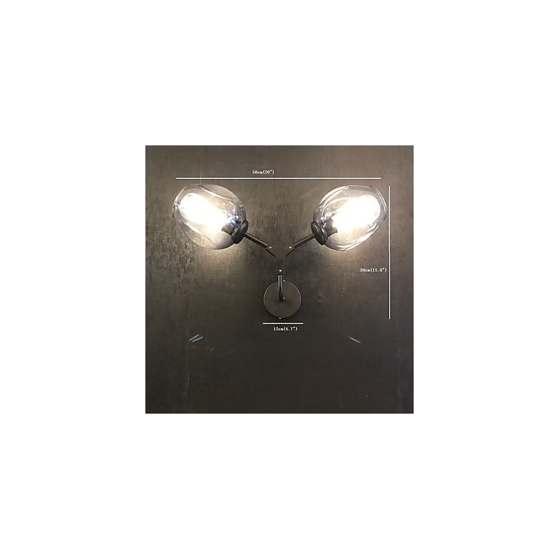 Rustic Lodge Vintage Country Retro Painting Feature for Mini Style Ambient Light Wall Sconces Wall Light