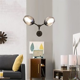 Rustic Lodge Vintage Country Retro Painting Feature for Mini Style Ambient Light Wall Sconces Wall Light