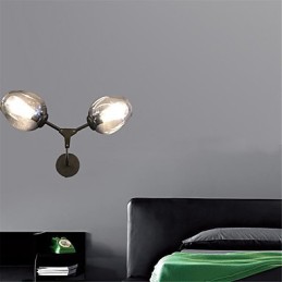 Rustic Lodge Vintage Country Retro Painting Feature for Mini Style Ambient Light Wall Sconces Wall Light