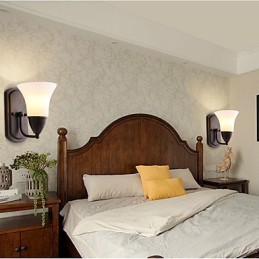 Rustic Lodge Black Oxide Finish Feature for Eye Protection Ambient Light Wall Sconces Wall Light