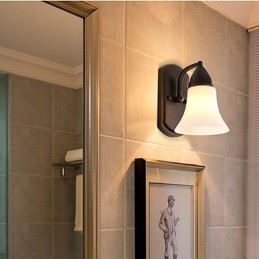 Rustic Lodge Black Oxide Finish Feature for Eye Protection Ambient Light Wall Sconces Wall Light