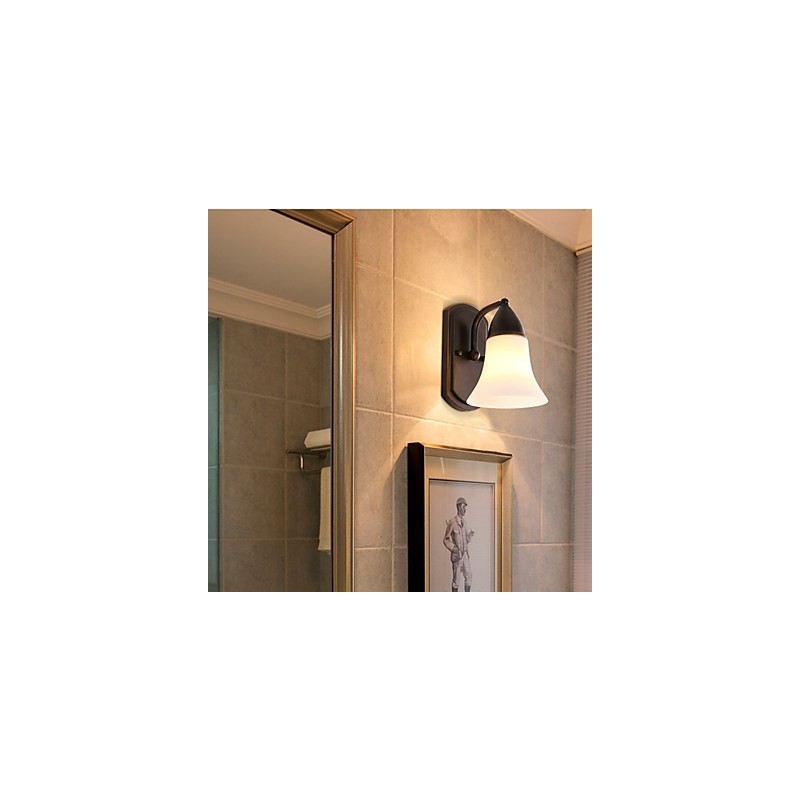 Rustic Lodge Black Oxide Finish Feature for Eye Protection Ambient Light Wall Sconces Wall Light