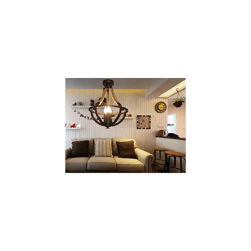 American Ceiling Retro Rope Simple Lamp