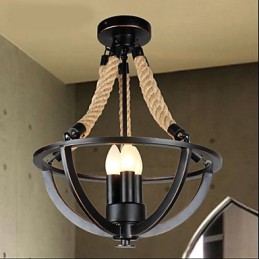 American Ceiling Retro Rope Simple Lamp
