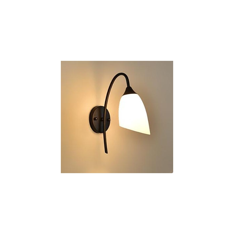 Black American Simple Bedroom Lamp Fishing Bedside Wall Lamp