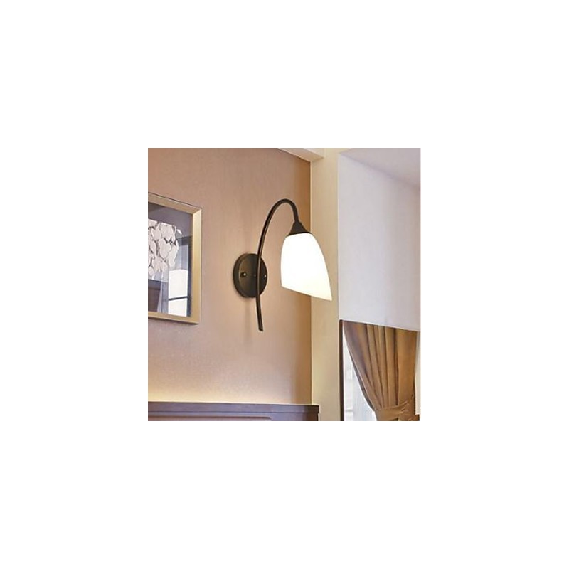 Black American Simple Bedroom Lamp Fishing Bedside Wall Lamp