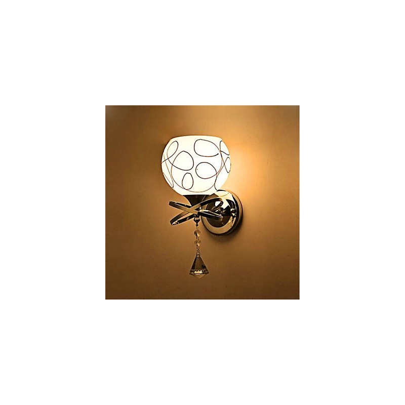 Hotel Bedroom Bedside Lamp Modern Mnimalist Glass Wall Lamp