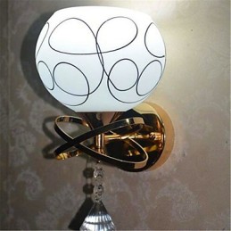 Hotel Bedroom Bedside Lamp Modern Mnimalist Glass Wall Lamp