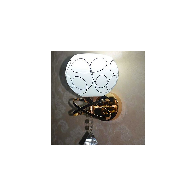 Hotel Bedroom Bedside Lamp Modern Mnimalist Glass Wall Lamp