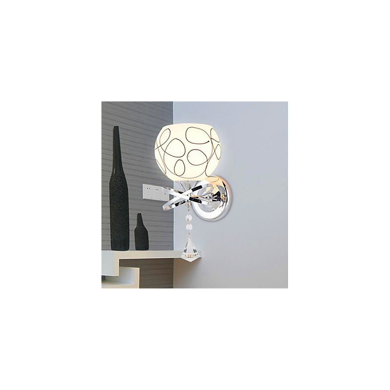 Hotel Bedroom Bedside Lamp Modern Mnimalist Glass Wall Lamp