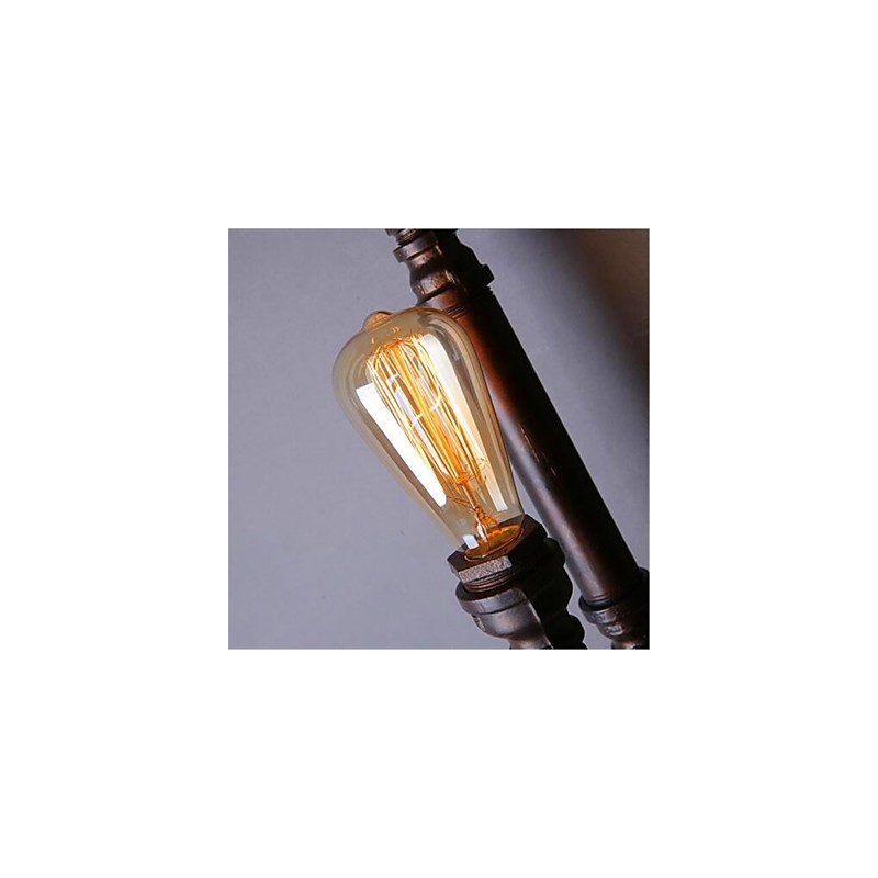 American Retro Loft Industrial Water Aisle Stairs Creative Personality Restaurant Bar Single Head Iron Wall Lamp