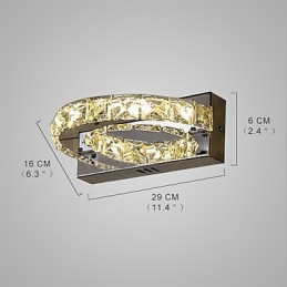 Integrated Modern Contemporary Painting Feature for Crystal Ambient Light Wall Sconces Wall Light