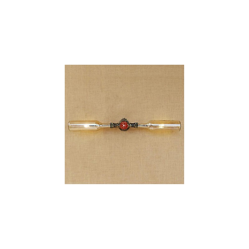 Retro American Village Creative Industry Wind Designer Water Bottle Wall Lamp Wall Light Amber