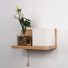 Wood Wall Sconces Max Country Style With Switch