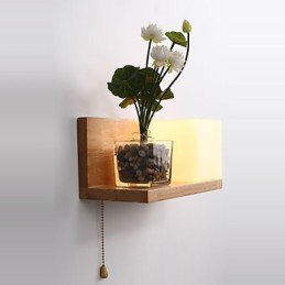 Wood Wall Sconces Max Country Style With Switch