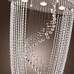 Modern Contemporary Crystal Chrome Chandelier Flush Mount