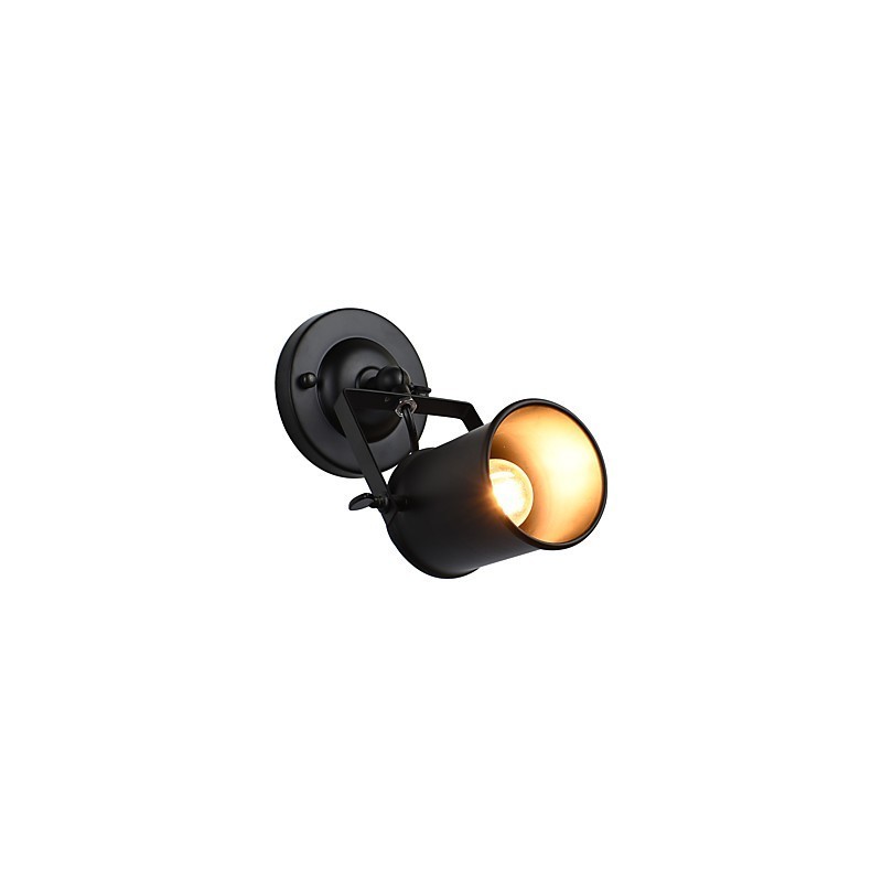 Painted Steel Wall Lamp Dumb Black American Coffee Decoration Retro Wall Light Lightsaber Lamp On Wall