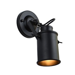 Painted Steel Wall Lamp Dumb Black American Coffee Decoration Retro Wall Light Lightsaber Lamp On Wall