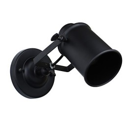 Painted Steel Wall Lamp Dumb Black American Coffee Decoration Retro Wall Light Lightsaber Lamp On Wall